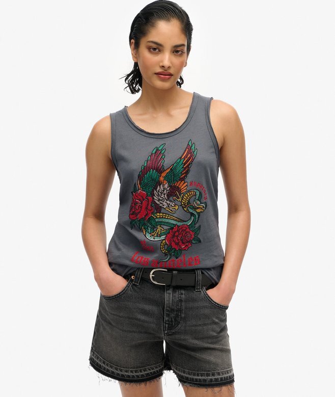 Neo Trad Tattoo Scoop Neck Tank Top Neo Trad Tattoo Scoop Neck Tank Top