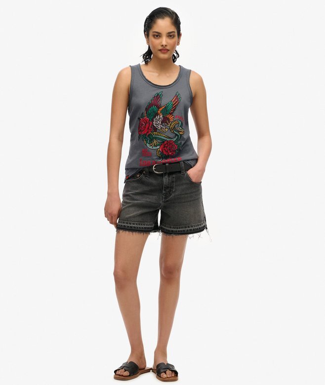 Neo Trad Tattoo Scoop Neck Tank Top Neo Trad Tattoo Scoop Neck Tank Top
