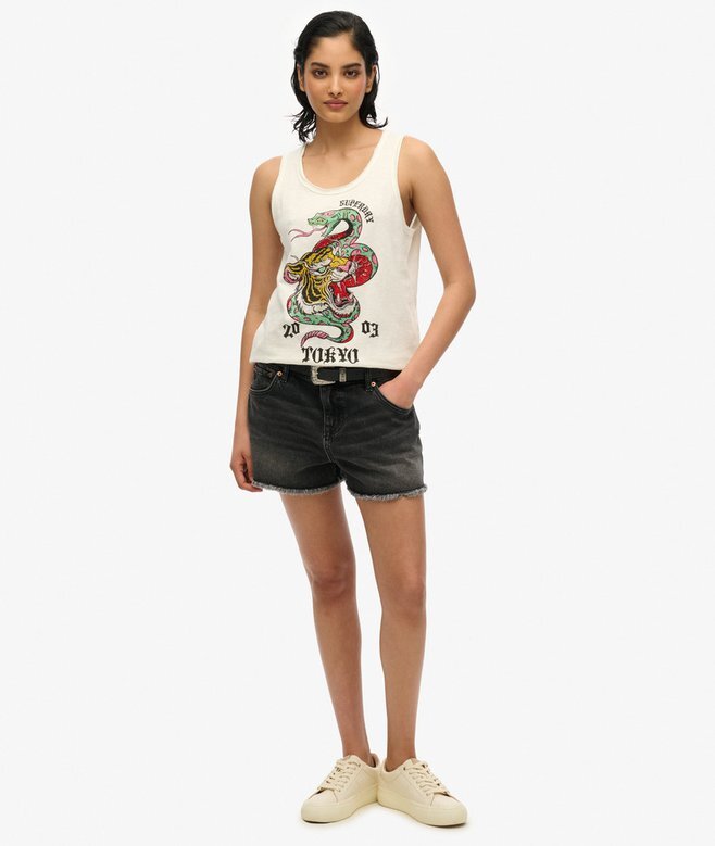Neo Trad Tattoo Scoop Neck Tank Top Neo Trad Tattoo Scoop Neck Tank Top