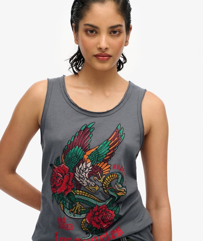Neo Trad Tattoo Scoop Neck Tank Top Neo Trad Tattoo Scoop Neck Tank Top