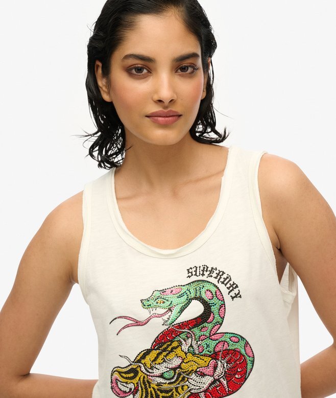 Neo Trad Tattoo Scoop Neck Tank Top Neo Trad Tattoo Scoop Neck Tank Top