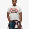 Omgjord klassisk T-shirt med tryck