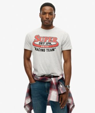 Omgjord klassisk T-shirt med tryck