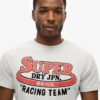 Omgjord klassisk T-shirt med tryck