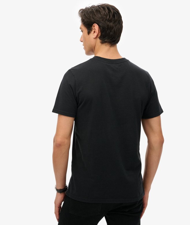 Omgjord klassisk T-shirt med tryck Omgjord klassisk T-shirt med tryck