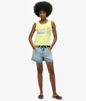 Outdoor Stripe Scoop Neck Tank Top