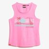 Outdoor Stripe Scoop Neck Tank Top