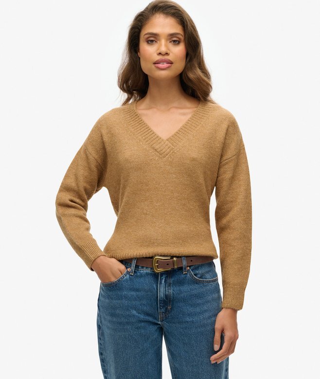 Oversized tröja med V-ringning Oversized tröja med V-ringning