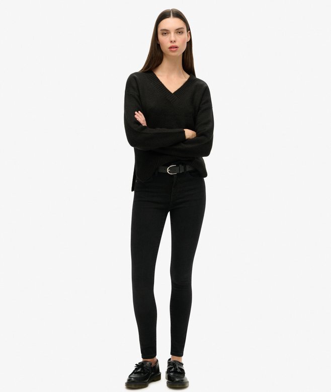 Oversized tröja med V-ringning Oversized tröja med V-ringning