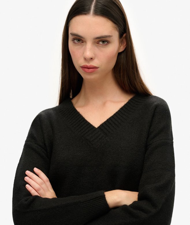 Oversized tröja med V-ringning Oversized tröja med V-ringning