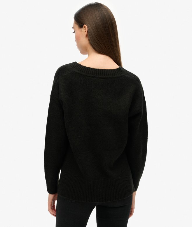 Oversized tröja med V-ringning Oversized tröja med V-ringning