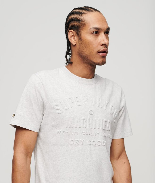 Präglad T-shirt med arbetsklädesmotiv Präglad T-shirt med arbetsklädesmotiv