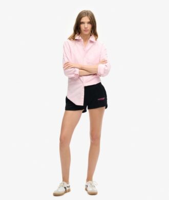 Racershorts med sportklädeslogotyp