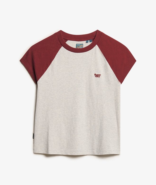 Raglan-T-shirt i Organic Cotton med Essential-logotyp Raglan-T-shirt i Organic Cotton med Essential-logotyp