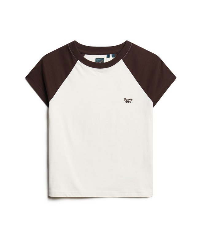 Raglan-T-shirt i Organic Cotton med Essential-logotyp Raglan-T-shirt i Organic Cotton med Essential-logotyp