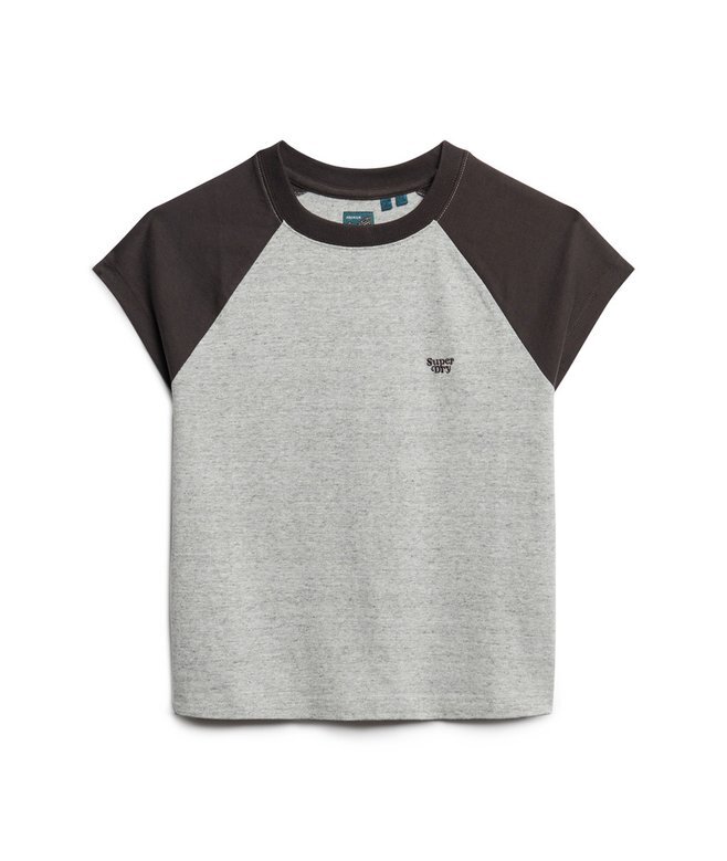 Raglan-T-shirt i Organic Cotton med Essential-logotyp Raglan-T-shirt i Organic Cotton med Essential-logotyp