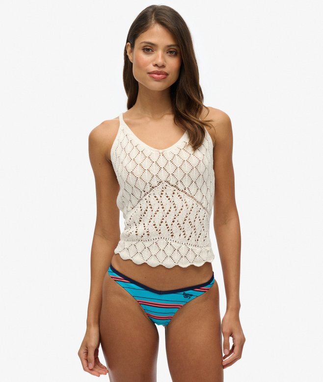 Randiga bikini-trosor av återvunnet material Randiga bikini-trosor av återvunnet material