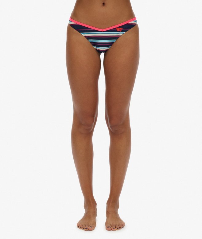 Randiga bikini-trosor av återvunnet material Randiga bikini-trosor av återvunnet material