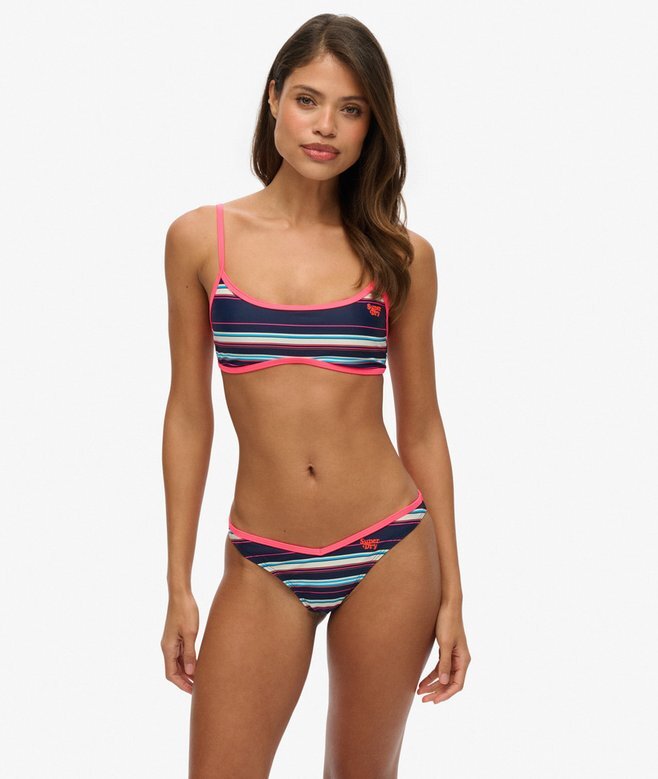 Randiga bikini-trosor av återvunnet material Randiga bikini-trosor av återvunnet material