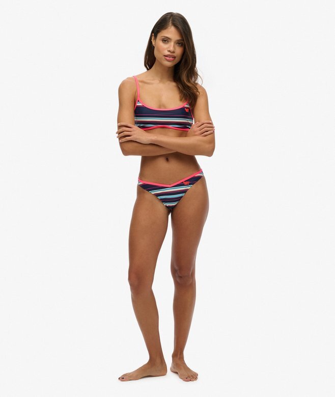 Randiga bikini-trosor av återvunnet material Randiga bikini-trosor av återvunnet material