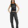 Retro-dekorerad slim fit-väst Retro-dekorerad slim fit-väst