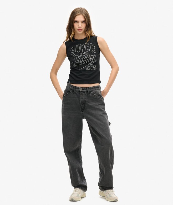 Retro-dekorerad slim fit-väst Retro-dekorerad slim fit-väst