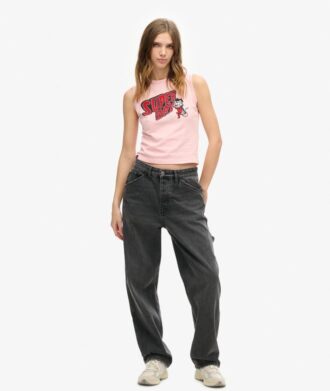 Retro-dekorerad slim fit-väst