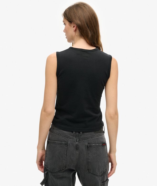 Retro-dekorerad slim fit-väst Retro-dekorerad slim fit-väst