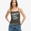 Retro Rocker Graphic Rib Cami Top Retro Rocker Graphic Rib Cami Top