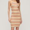 Ribbad bodycon-midiklänning