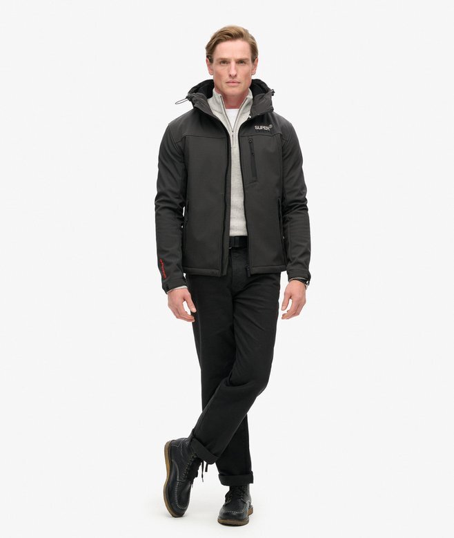 Ripstop Softshell Trekker-jacka med huva Ripstop Softshell Trekker-jacka med huva