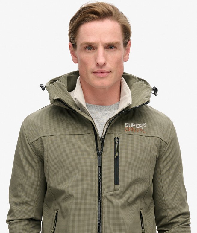 Ripstop Softshell Trekker-jacka med huva Ripstop Softshell Trekker-jacka med huva