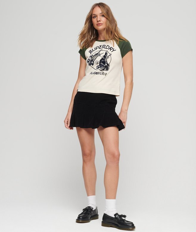 Roller Graphic Baseball Mini T-shirt Roller Graphic Baseball Mini T-shirt
