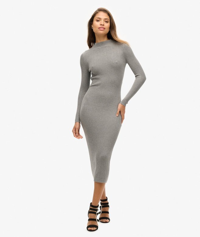 Rygglös bodycon-midiklänning Rygglös bodycon-midiklänning