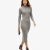 Rygglös bodycon-midiklänning Rygglös bodycon-midiklänning