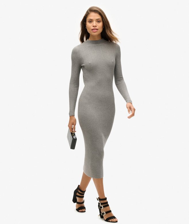 Rygglös bodycon-midiklänning Rygglös bodycon-midiklänning