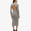 Rygglös bodycon-midiklänning Rygglös bodycon-midiklänning