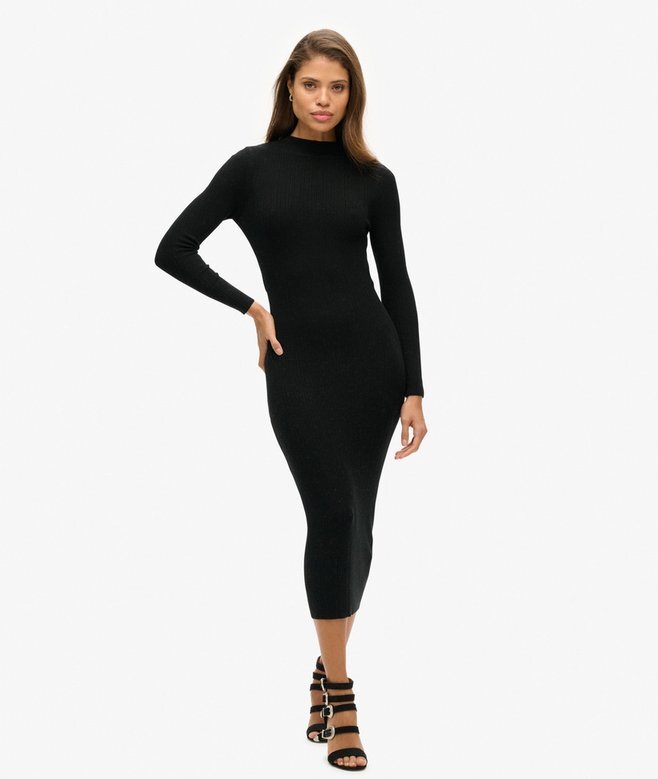 Rygglös bodycon-midiklänning Rygglös bodycon-midiklänning