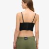 Rynkad kort korsett-top i mesh Rynkad kort korsett-top i mesh