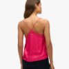 Satin-cami-top med spetskant Satin-cami-top med spetskant