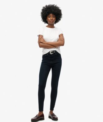 Skinny jeans i Organic Cotton med hög midja