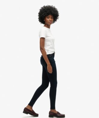 Skinny jeans i Organic Cotton med hög midja