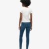 Skinny jeans i Organic Cotton med hög midja