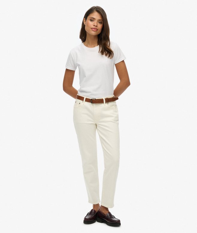 Slim-fit-jeans i Organic Cotton med medelhög midja Slim-fit-jeans i Organic Cotton med medelhög midja