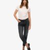 Slim-fit-jeans i Organic Cotton med medelhög midja