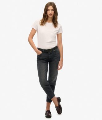Slim-fit-jeans i Organic Cotton med medelhög midja Slim-fit-jeans i Organic Cotton med medelhög midja