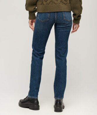 Slim-fit-jeans i Organic Cotton med medelhög midja