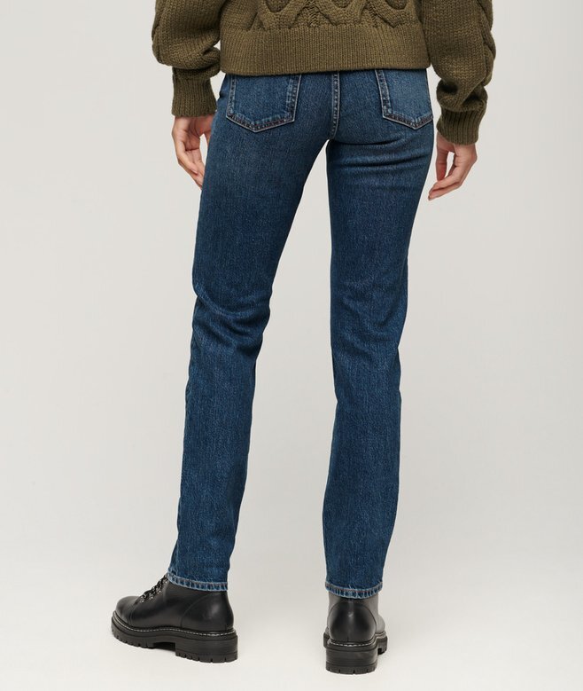 Slim-fit-jeans i Organic Cotton med medelhög midja Slim-fit-jeans i Organic Cotton med medelhög midja