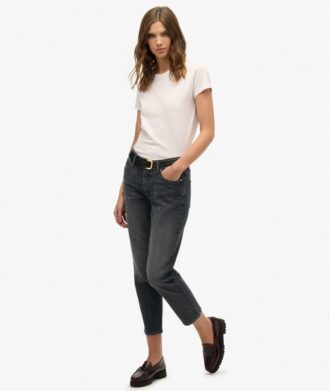 Slim-fit-jeans i Organic Cotton med medelhög midja Slim-fit-jeans i Organic Cotton med medelhög midja
