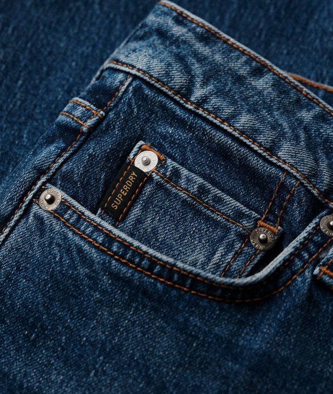 Slim-fit-jeans i Organic Cotton med medelhög midja Slim-fit-jeans i Organic Cotton med medelhög midja